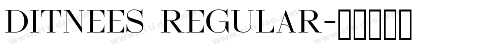 Ditnees Regular字体转换
